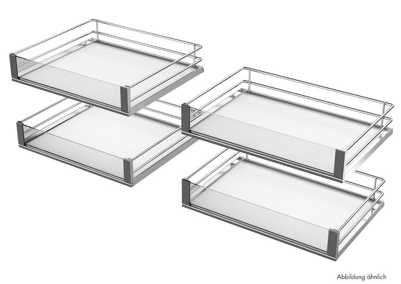 VS COR Fold Artline Korb-Set als Variante für 900 mm Korpus, chrom/Glas von Naber GmbH in der Kategorie Schrankausstattung in Österreich auf conceptshop.at