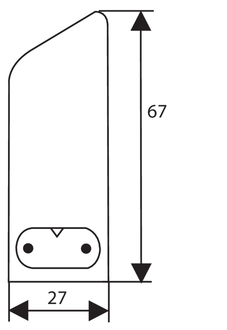 Zeichnung zu Giro-S LED als Variante L 348 mm, 6 W, silberfarbig von Naber GmbH in der Kategorie Lichttechnik in Österreich auf conceptshop.at