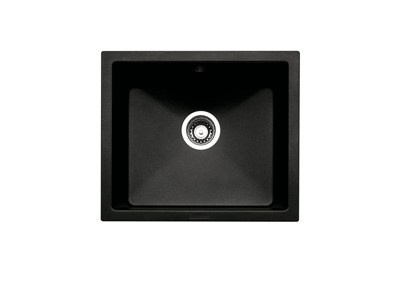 Singoli 600 – Set als Variante granit nero, Set, Inkl. Drive 1S, edelstahlfarbig/schwarz von Naber GmbH in der Kategorie Spülen in Österreich auf conceptshop.at
