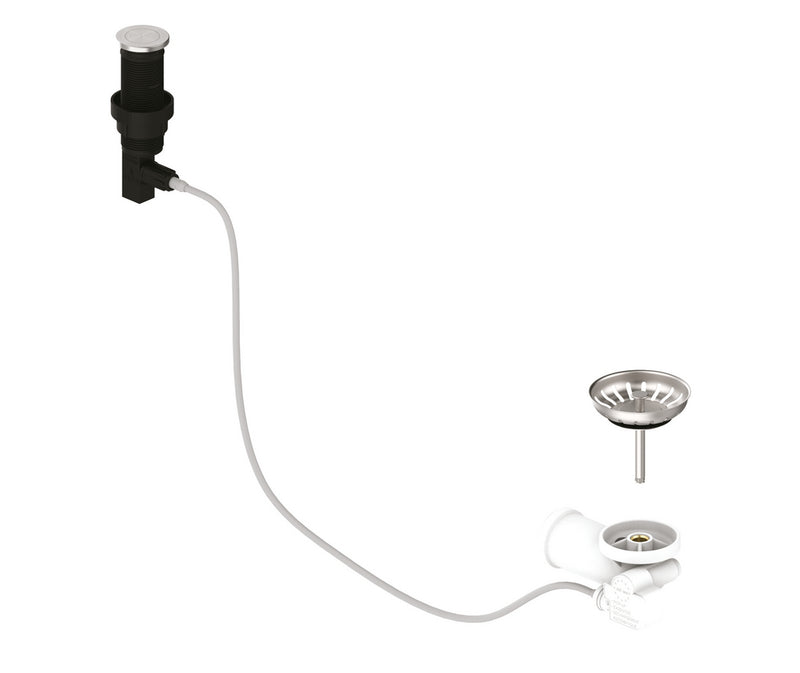 Druckknopfexzentergarnitur als Variante Edelstahl, Bohr-Ø 35 mm von Naber GmbH in der Kategorie Spülen in Österreich auf conceptshop.at