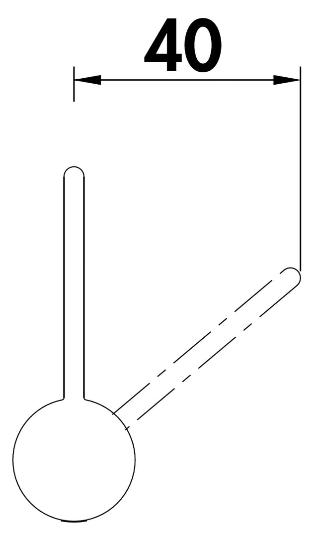 Zeichnung zu Zeichnung zu Gusto L1 als Variante chrom, Hochdruck von Naber GmbH in der Kategorie Armaturen in Österreich auf conceptshop.at